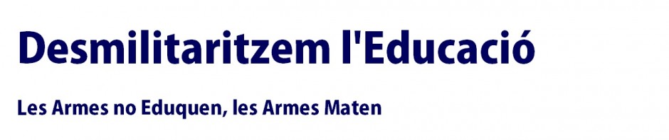 Desmilitaritzem l'Educació a Can Palet.